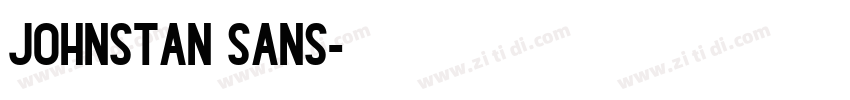 johnstan sans字体转换